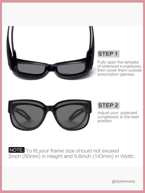 Polarized Fit Over Glasses Sunglasses for Women Lightweight UV Protection main image 7